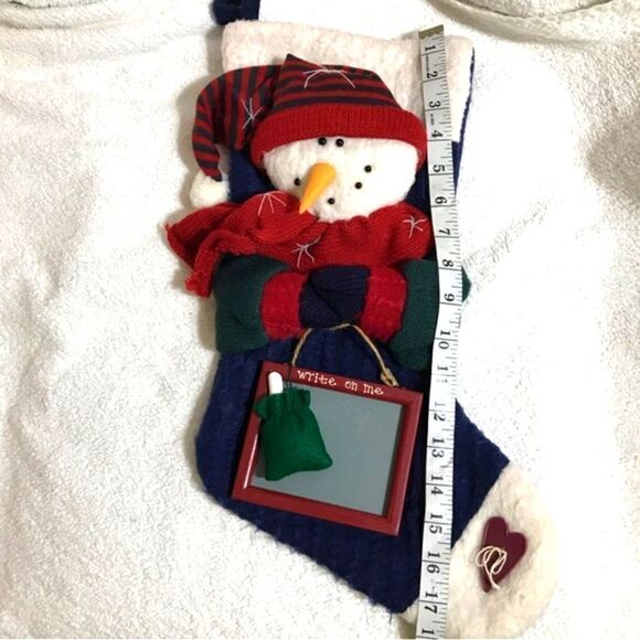 Snowman & Board Christmas Stocking - Picture 6 of 11
